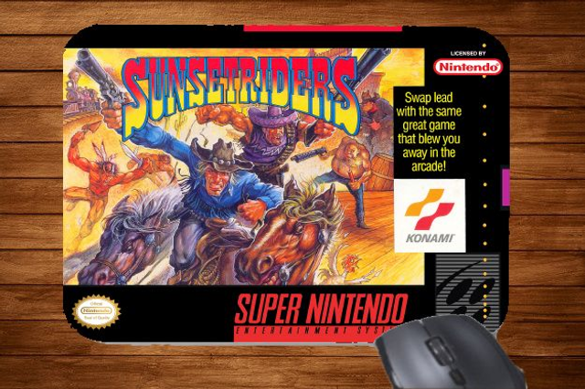 Snes Super Nintendo Sunset Riders Printed Mouse Mat