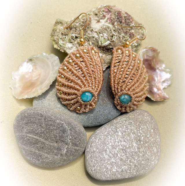 Boucles d’oreilles coquillages 