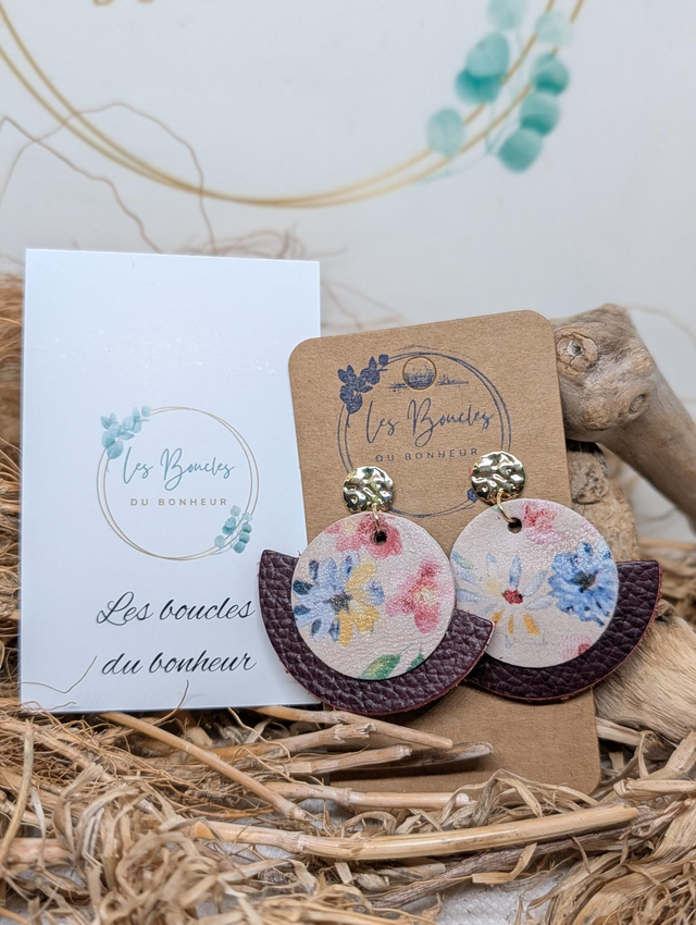 Boucles d'oreilles Dona fleurie do092