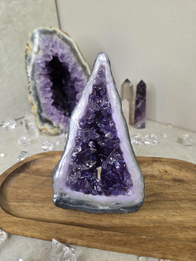 Illusion Géode Musc Améthyste (G.A.049)