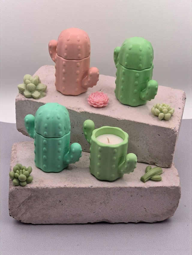 Behälterkerze - Kaktus