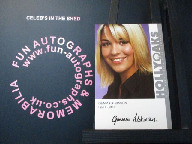 Gemma Atkinson (Lisa Hunter) Original Pre-Print Hollyoaks 6x4 Cast Card