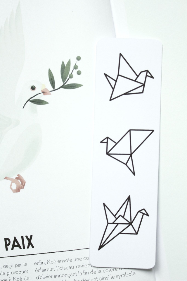 Marque-page « Fleurs asiatiques » à colorier