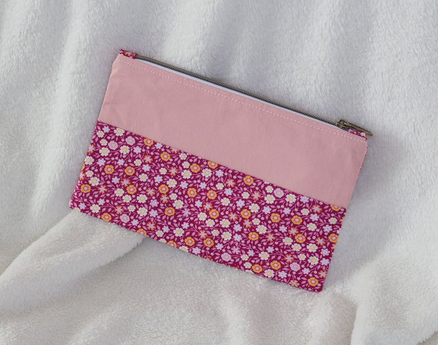Pochette plate personnalisable Rose / Pivoine