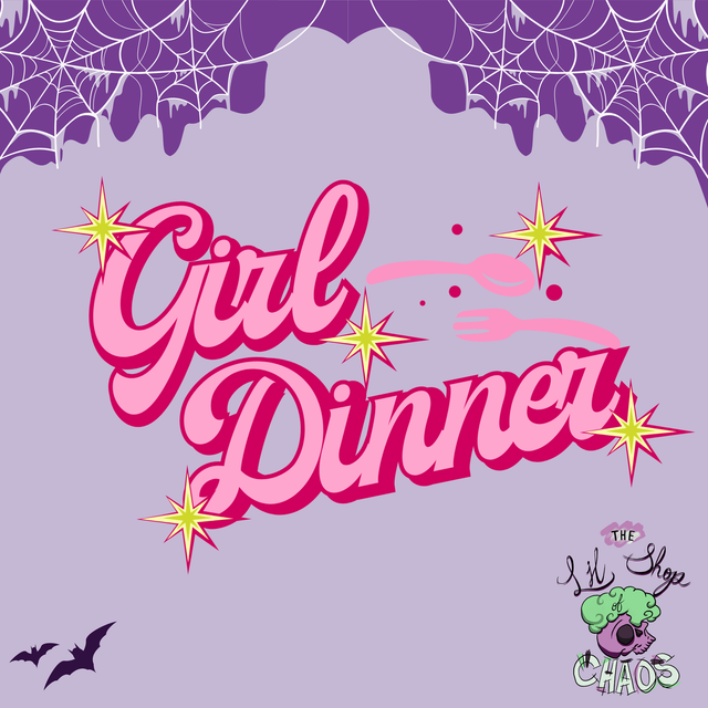 Girl Dinner | Keyring, Pin or Phone Grip | 246