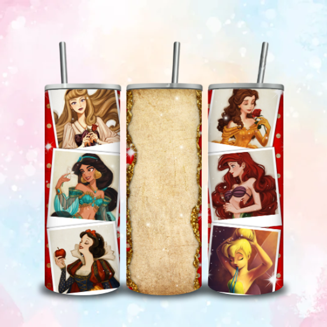 Tumbler Déchiré Princesse Rouge