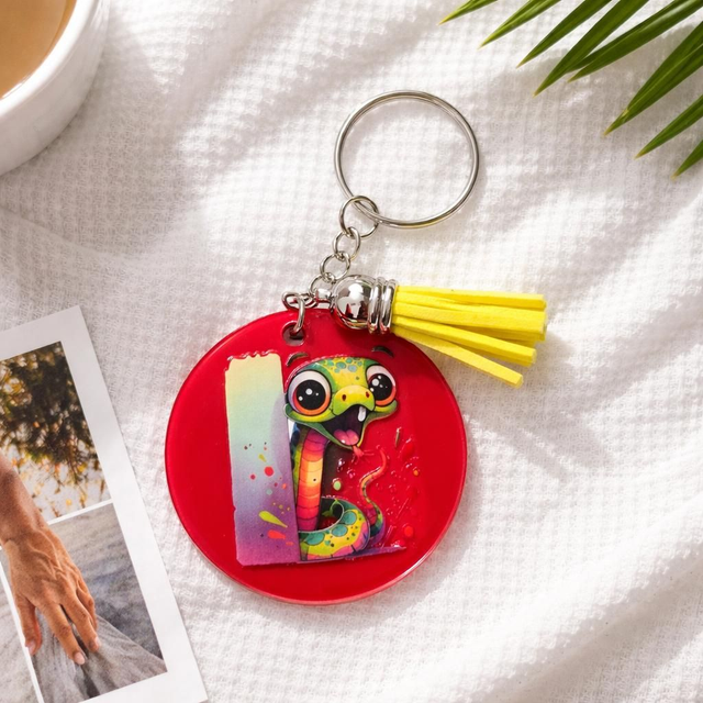 Cute Animal keyring Red
