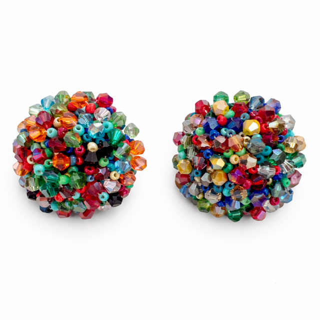 Pendientes cristales multicolor 