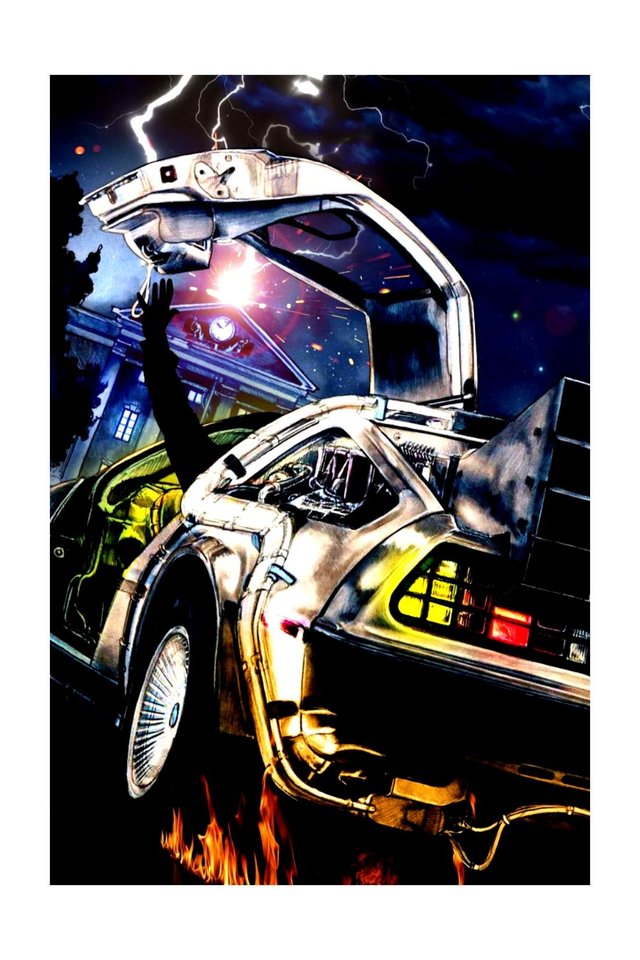 Back To The Future Movies Art Print