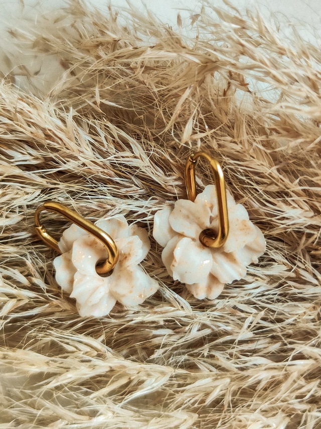Boucles d'oreilles Porcelaine