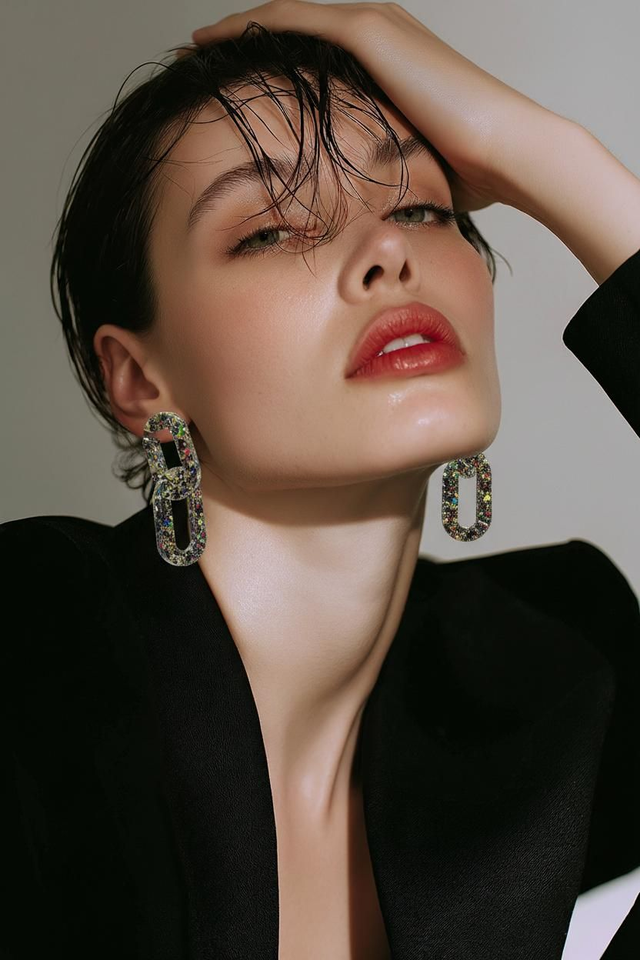 Boucles Chaîne-Collection Champagne nocturne 