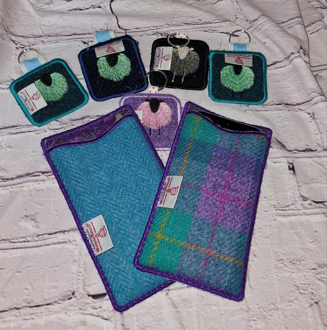 Harris Tweed Glasses Pouch