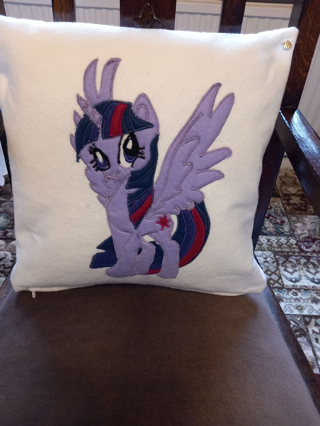 Purple Pony Cushion Cover