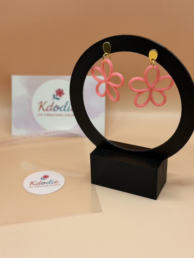 Boucles d'oreilles Fleur - Attaches Fantaisies