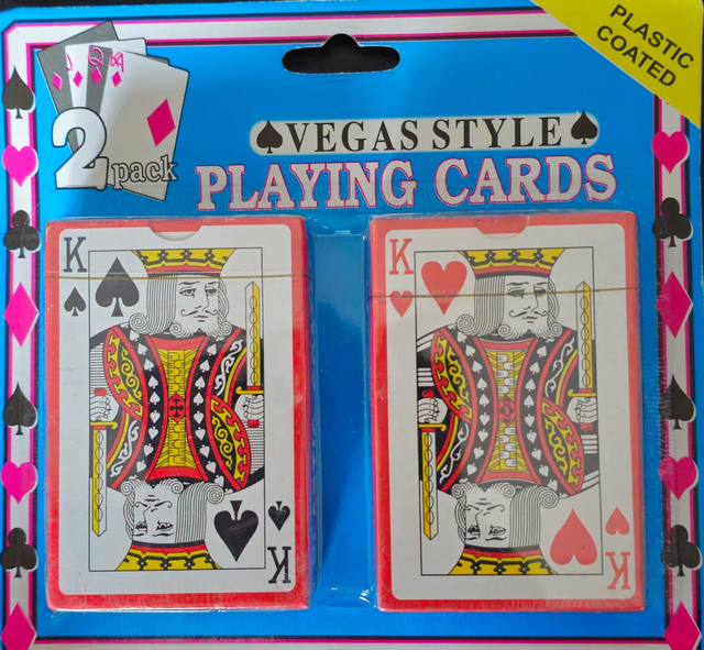 JEUX DE CARTES SET DE 2 BOITES COUCHE PLASTIFIE