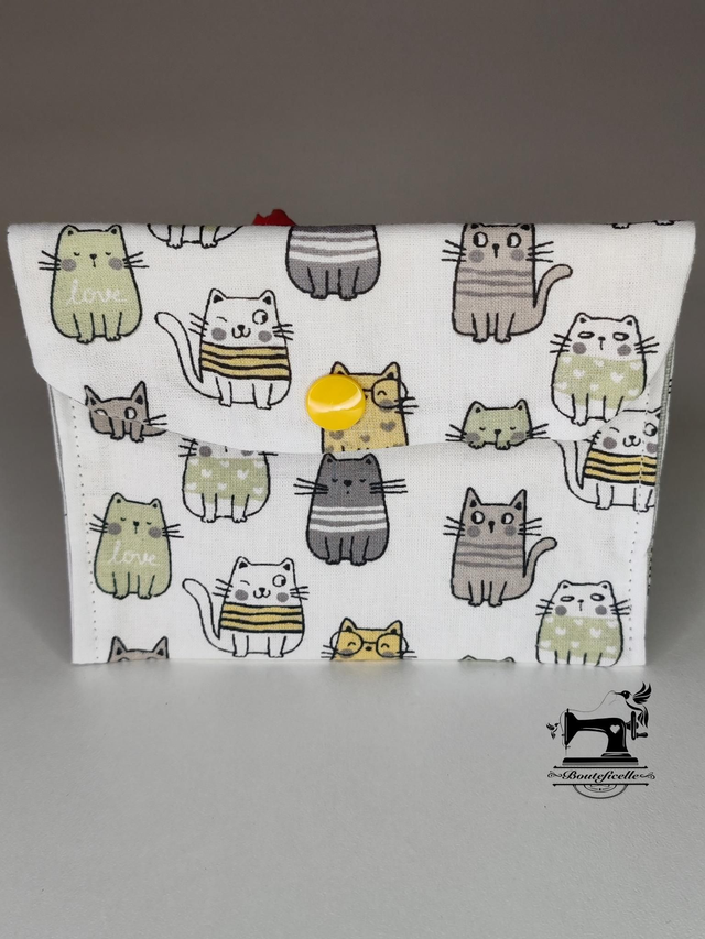 Pochette imperméable &quot;CHAT LOVE&quot;