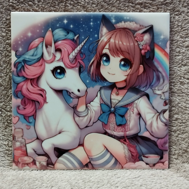 La licorne et fille