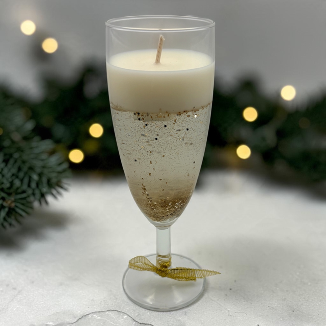 Bougie coupe de Champagne 