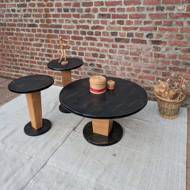 Trio de tables rondes