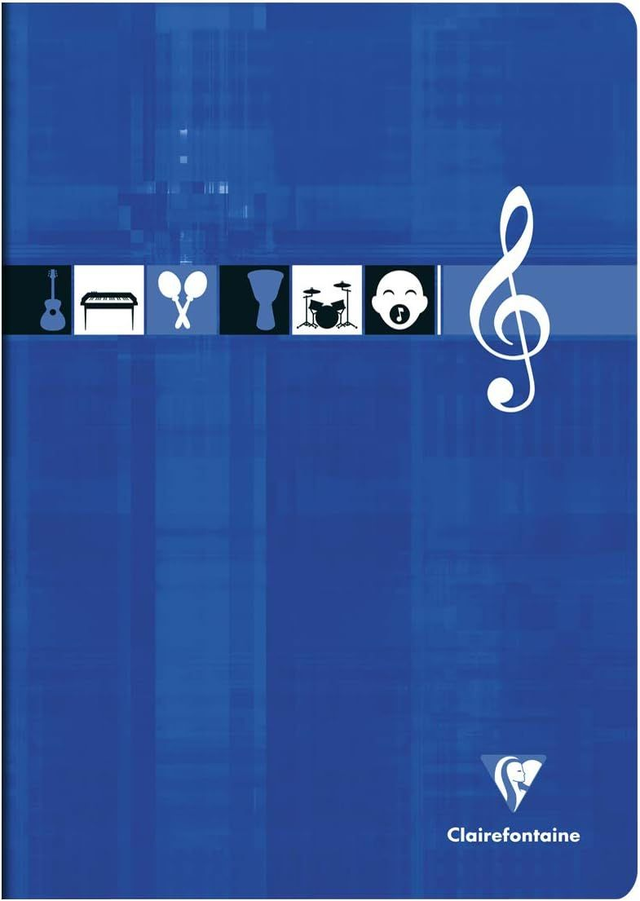 Bloc Musique CLAIREFONTAINE - 12 portées 100pages