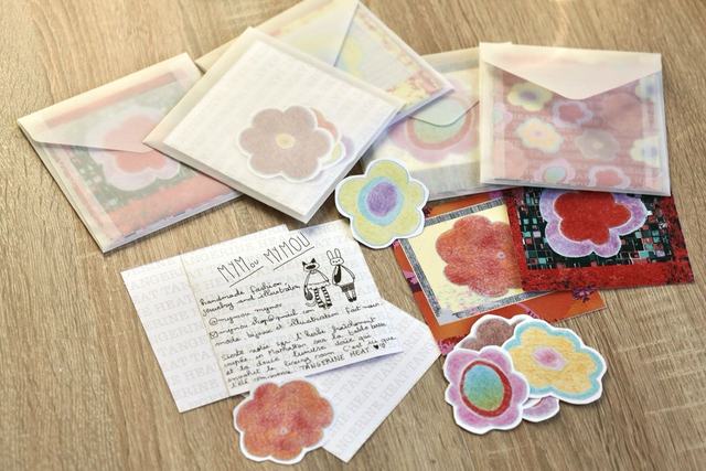 'tangerine' writting paper set