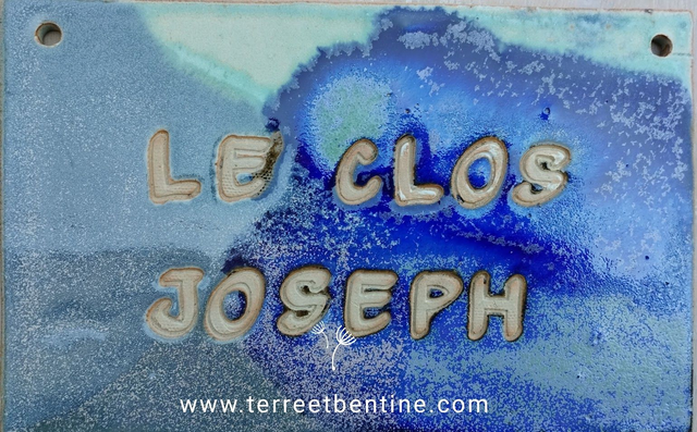 PLAQUE de Maison en grès: Typo "NATURE" - Sur COMMANDE -