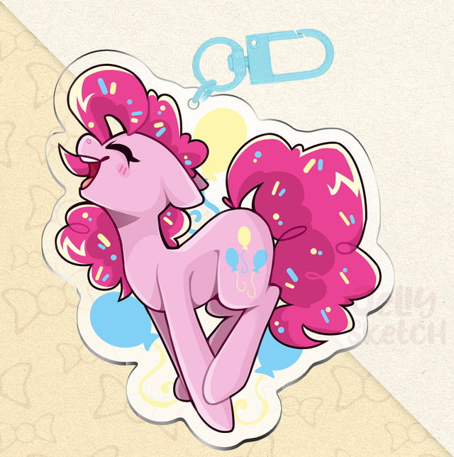  Pinkie Pie Baloons | MLP Keychain