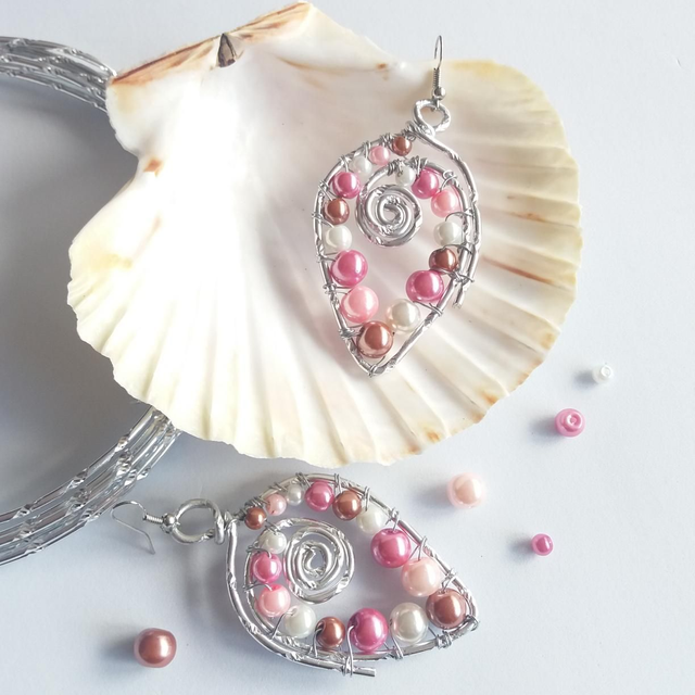 Boucles d&#039;oreilles Harmonie Argentée 