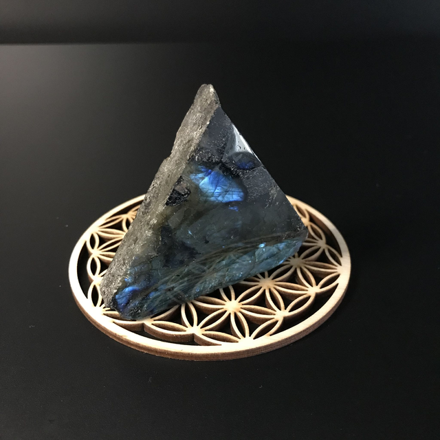 LABRADORITE BLEUE- Brut semi-polie [MADAGASCAR]