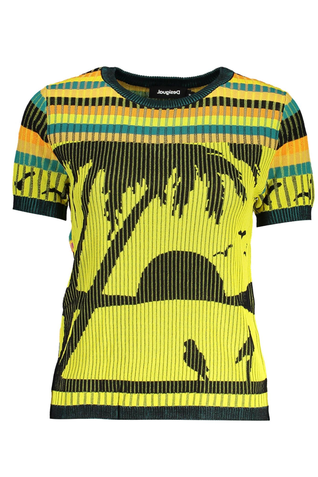 DESIGUAL MAGLIA DONNA GIALLO