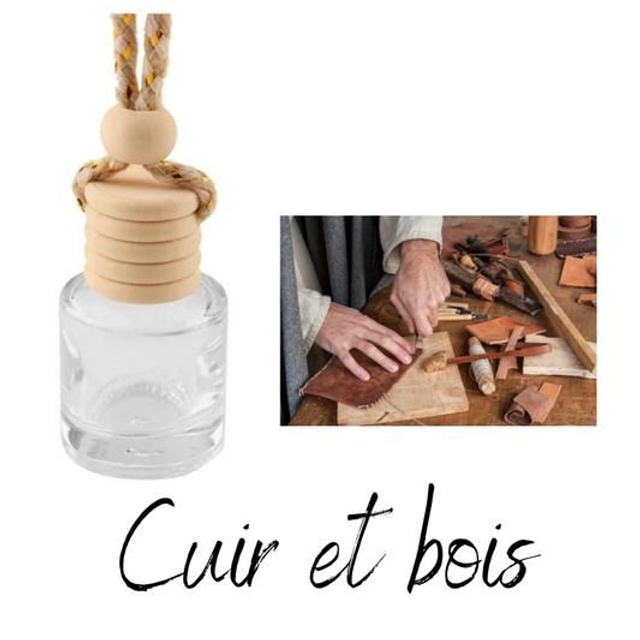 Diffuseur auto cuir bois