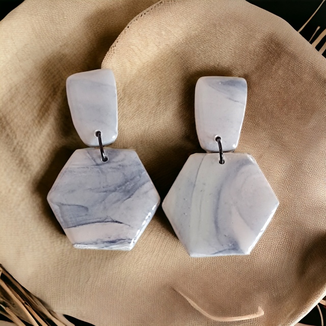 Boucles d&#039;oreilles en argile polymère
