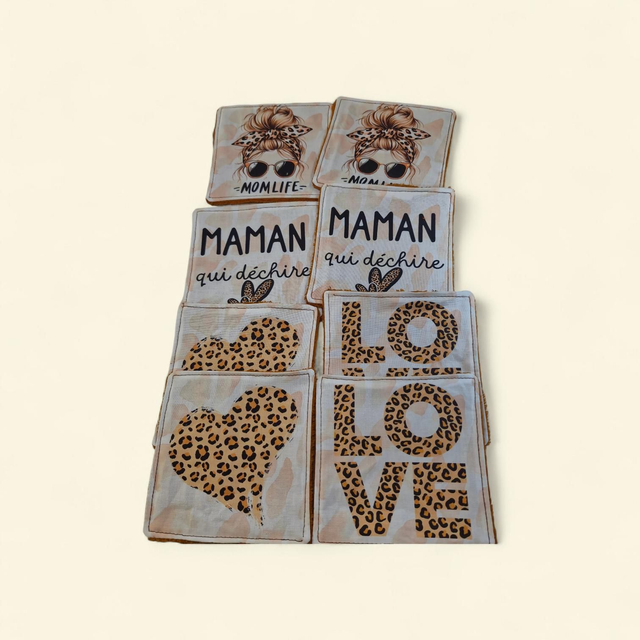 Carré coton réutilisable