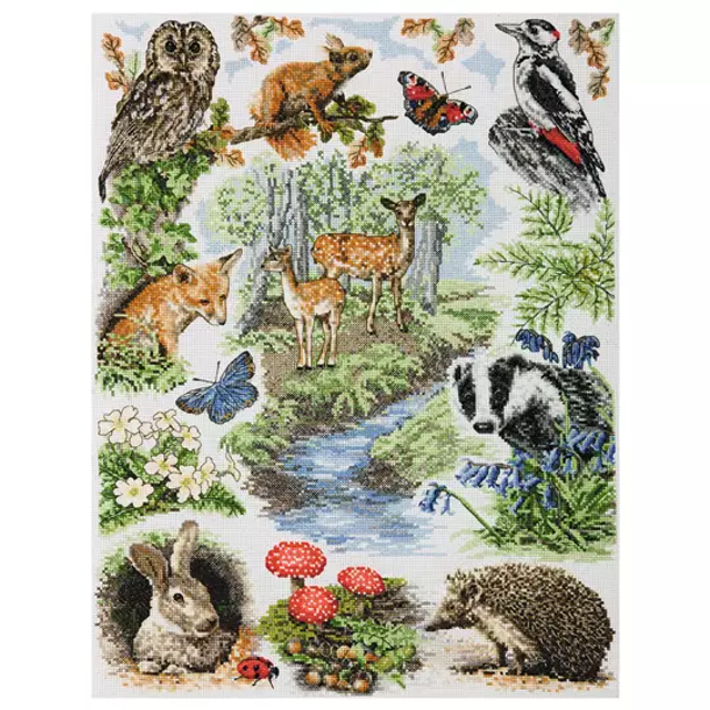 Woodland Sampler - cross stitch kit by Anchor