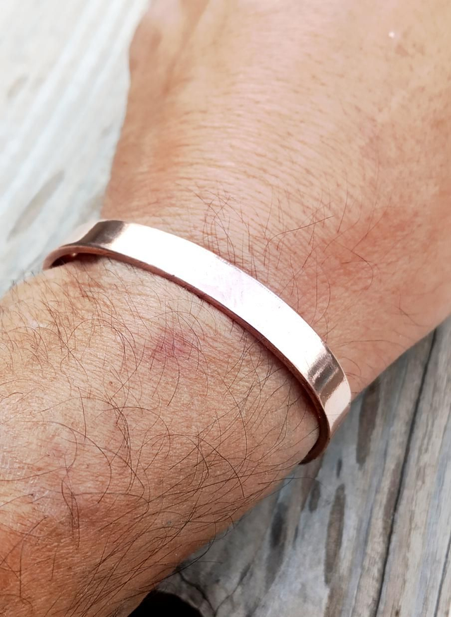 bracelet cuivre pur, anti-inflammatoire, lisse fin