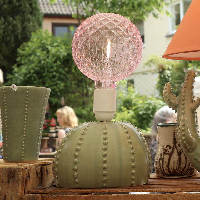 Ceramic Cactus Lamp, Table Lamp, unique, LED E27, handmade ceramics