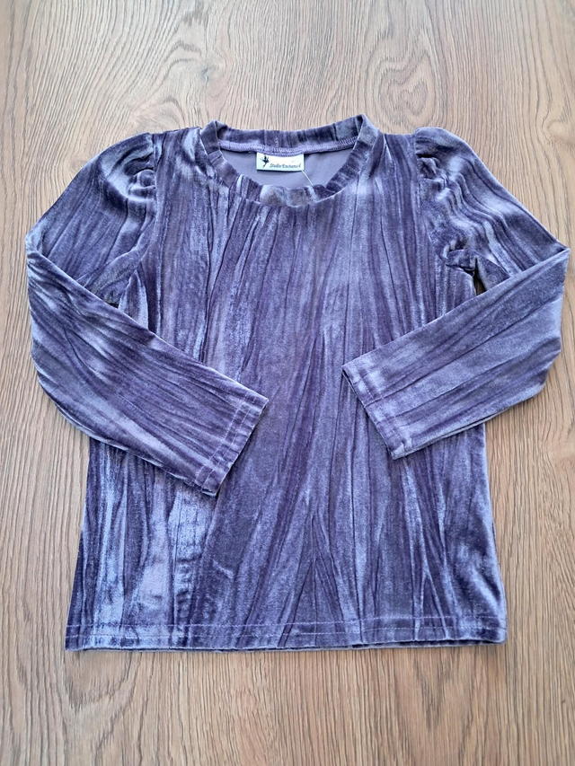 Shirt velvet lila