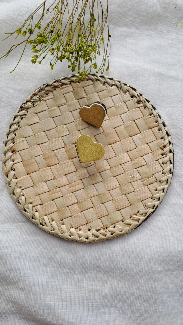 Boucles d'oreilles coeurs couleur or