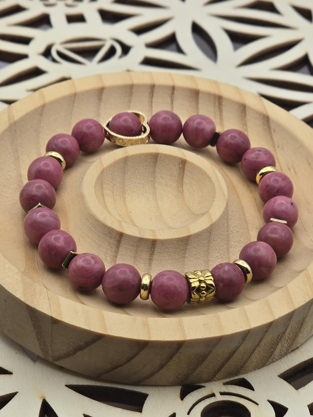 Bracelet Rhodonite 0,8 cm 
