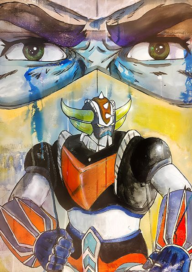 Goldorake, Acrylic painting edizione limitata 20/20