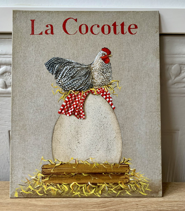 Carton toilé "la cocotte"