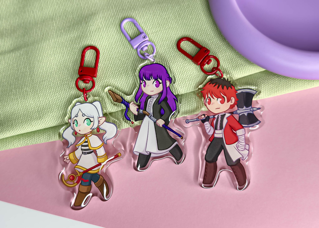 Frieren fanart acrylic key chains (obeski za ključe)