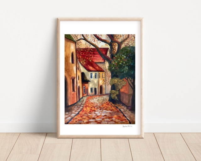 Signed A3 Print of Amber Falls