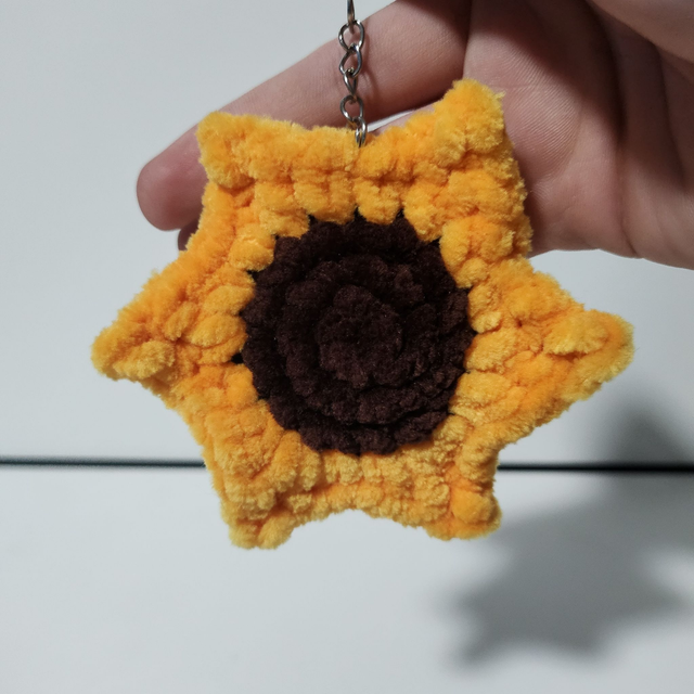 Porte-clé tournesol