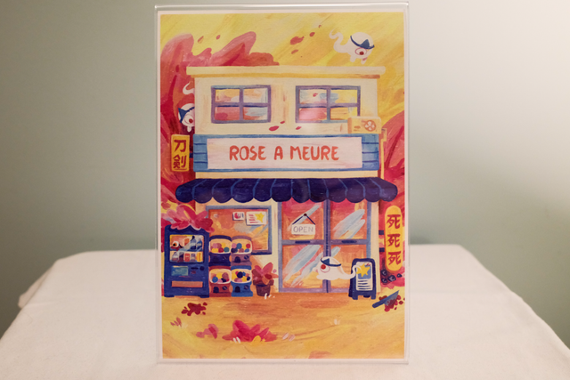 Print A5 - Rose a meure