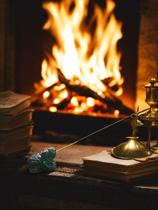 Sammakko suitsuketeline / Frog incense holder