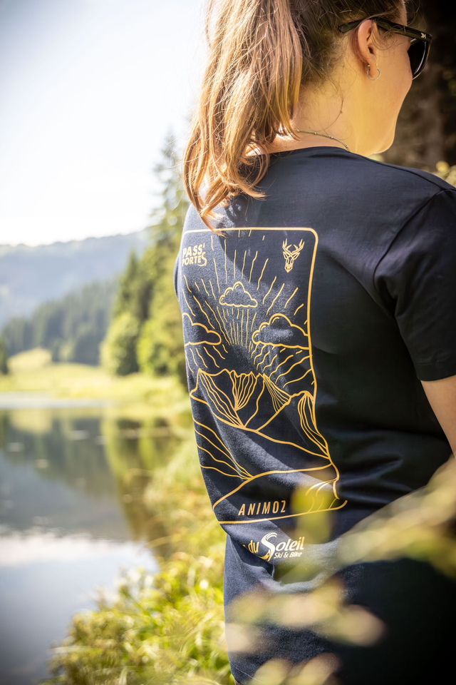 T-shirt mixte - bleu - Animoz x Pass'Portes