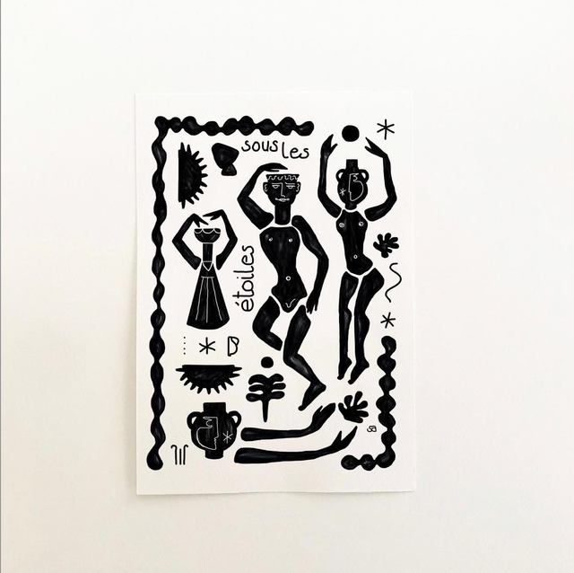  SOUS LES ETOILES Affiche 50x70