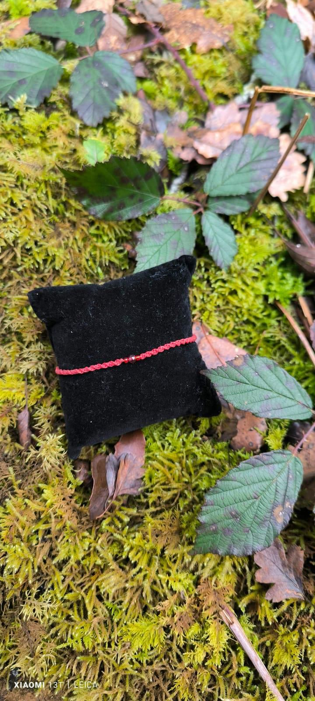 Bracelet avec perle de grenat 