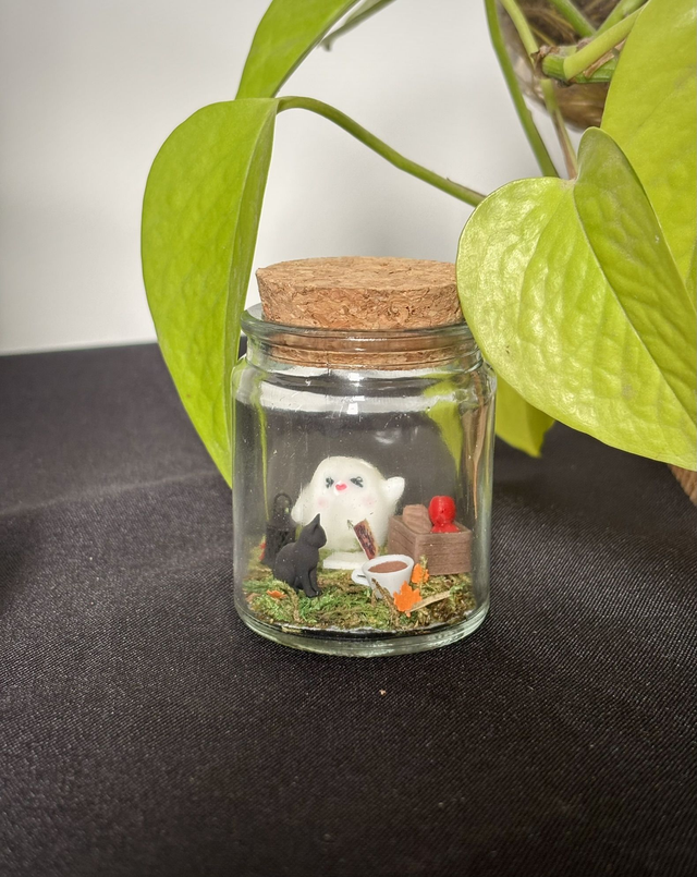 🍃 Mini terrarium verre - Édition automne - Booly